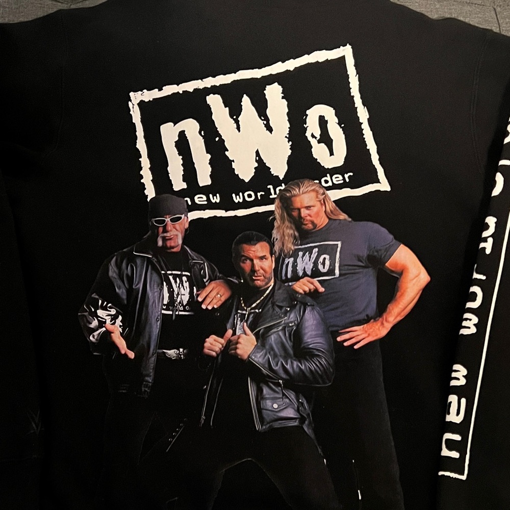nWo New World Order Black Graphic Hoodie